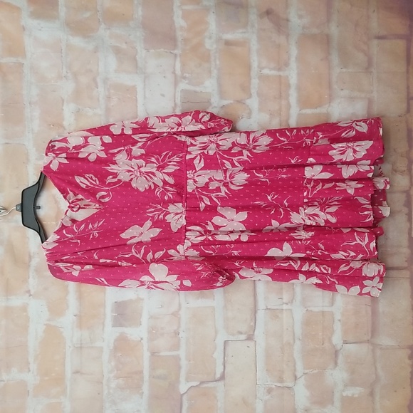 Torrid Pink Dress with White Floral Pattern - Picture 4 of 8